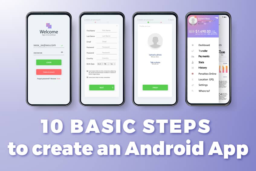 10 Basic steps to create an Android app